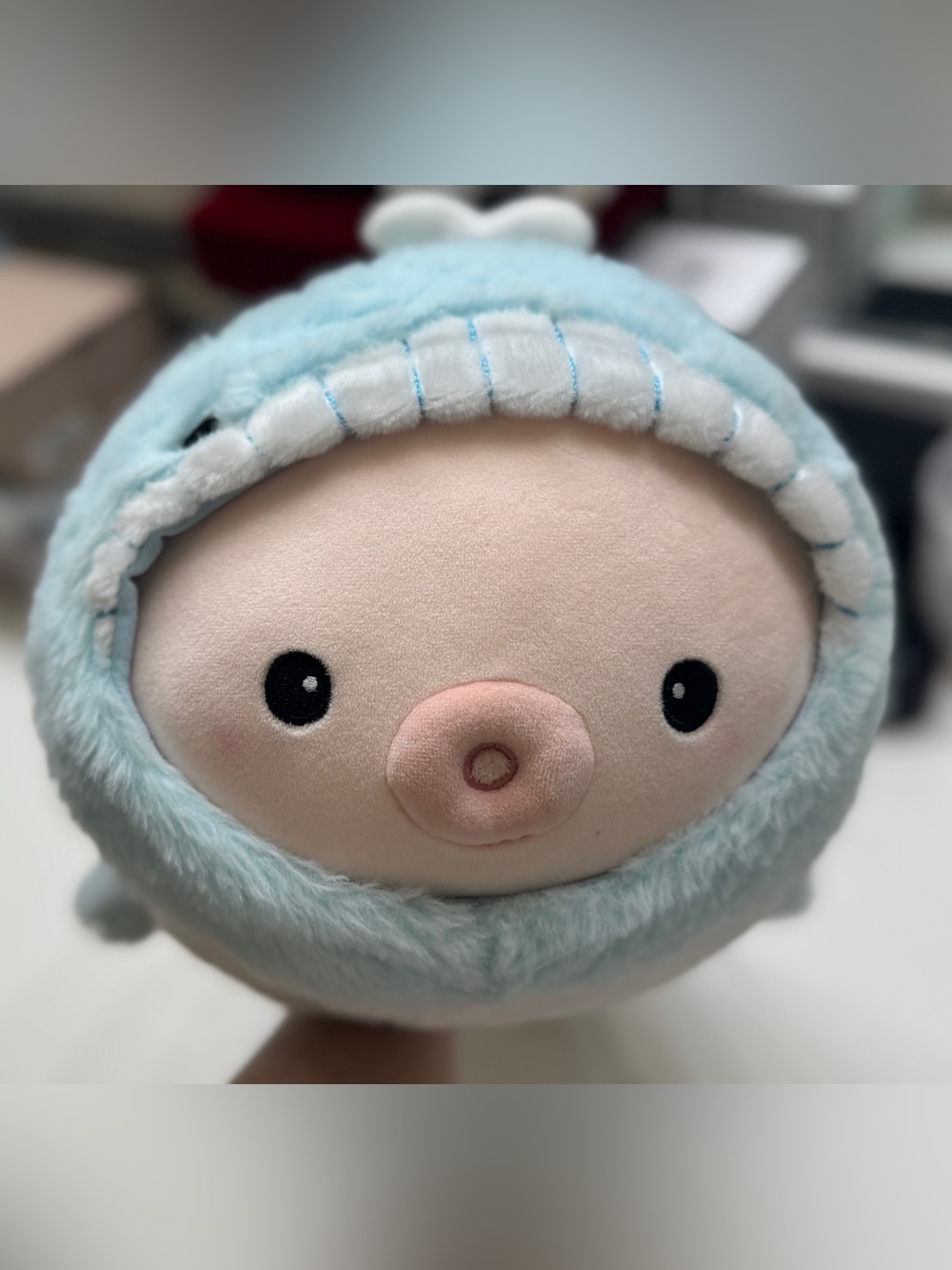 (New) Kawaii Blue Whale Plushie / Stuffed Sea toy with Tags (15" / 38cm) - Picture 4 of 7